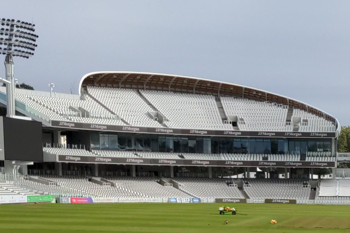Compton Stand tiers and roof at Lord’s in October 2021